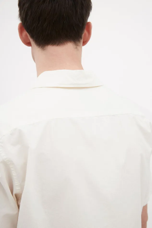 Men Carsten Cotton Tencel Shirt Enamel White Norse Projects Shirting