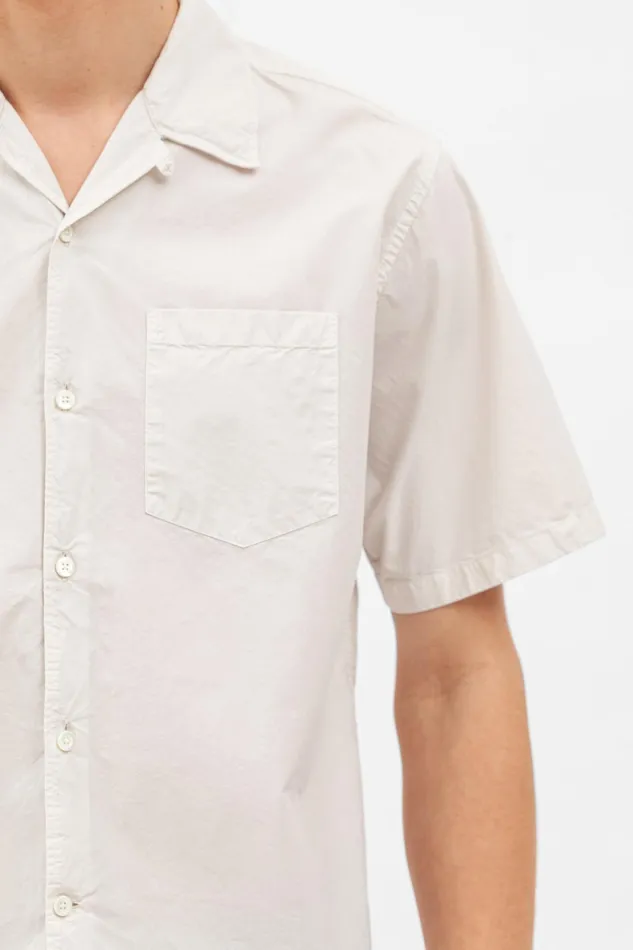 Men Carsten Cotton Tencel Shirt Marble White Norse Projects Shirting