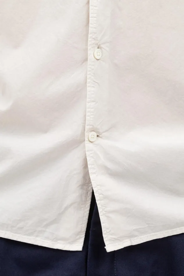 Men Carsten Cotton Tencel Shirt Marble White Norse Projects Shirting