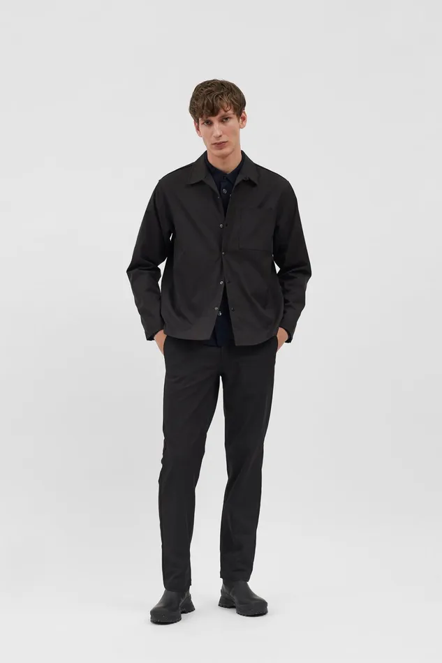 Men Carsten Solotex Twill Shirt LS Black Norse Projects Shirting
