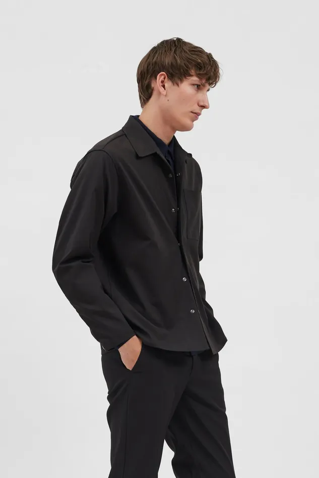 Men Carsten Solotex Twill Shirt LS Black Norse Projects Shirting