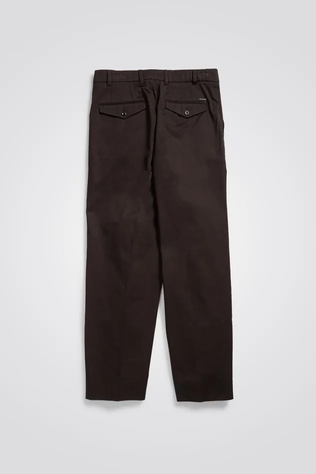 Men Christopher Gabardine Trouser Espresso Norse Projects Trousers