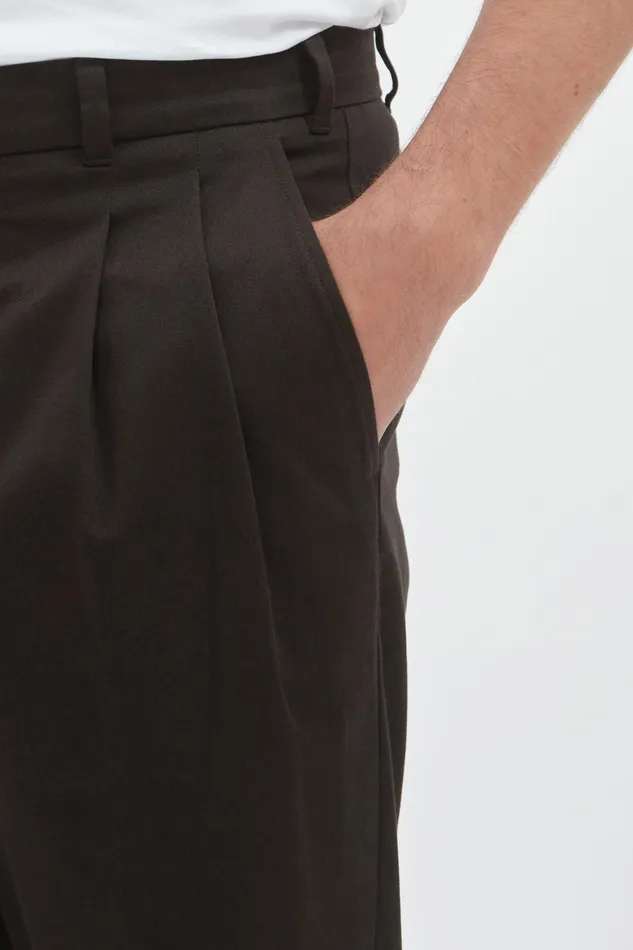 Men Christopher Gabardine Trouser Espresso Norse Projects Trousers
