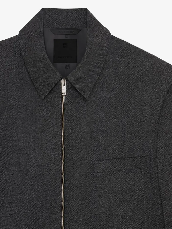 Men Coats and Jackets Givenchy Jacket In Wool Grey Mix Men Coats and Jackets Givenchy Jacket In Wool Grey Mix