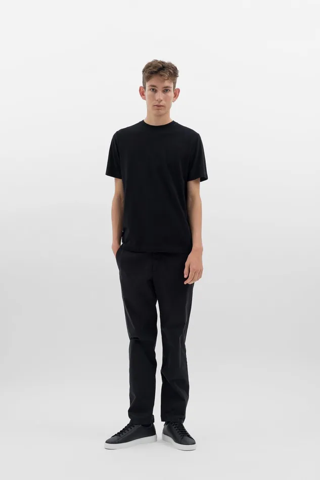 Men Cotton Crpe Tshirt Black Norse Projects TShirts
