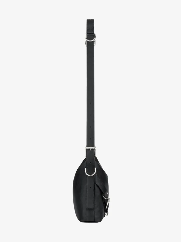 Men Crossbody Bags Givenchy Voyou Crossbody Bag In Grained Leather Black