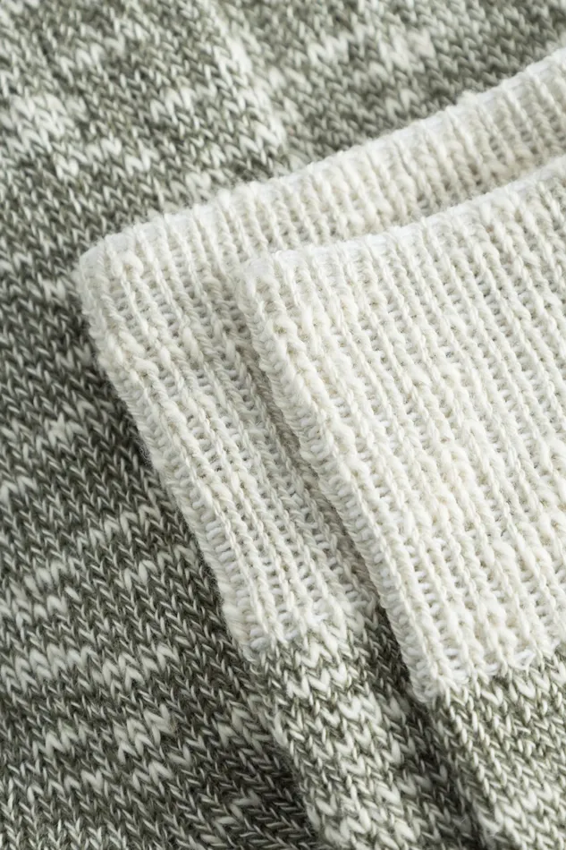 Men Ebbe Slub Sock Sediment Green Norse Projects Accessories
