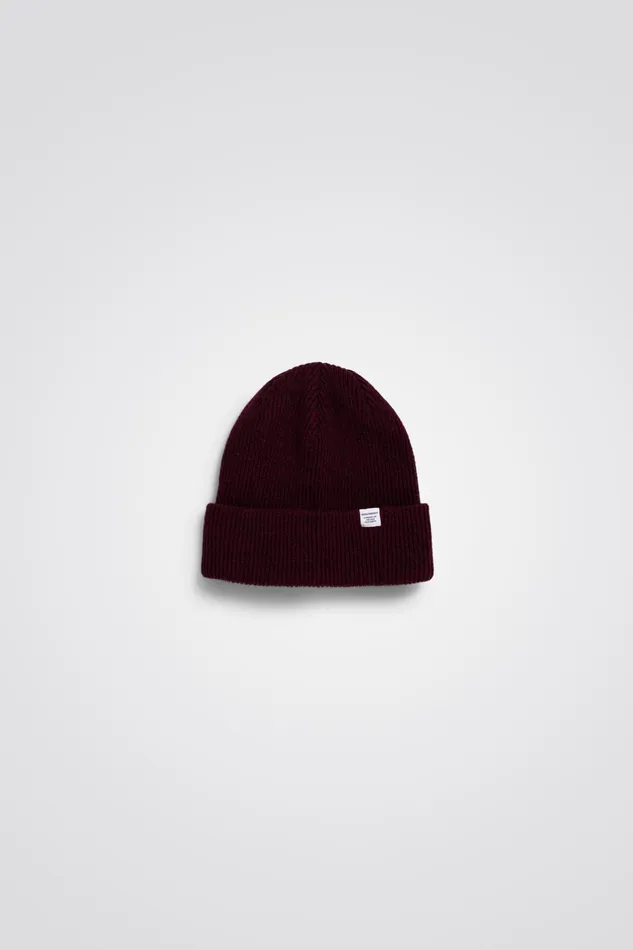Men Fine Merino Rib Beanie Dark Navy Norse Projects Beanies
