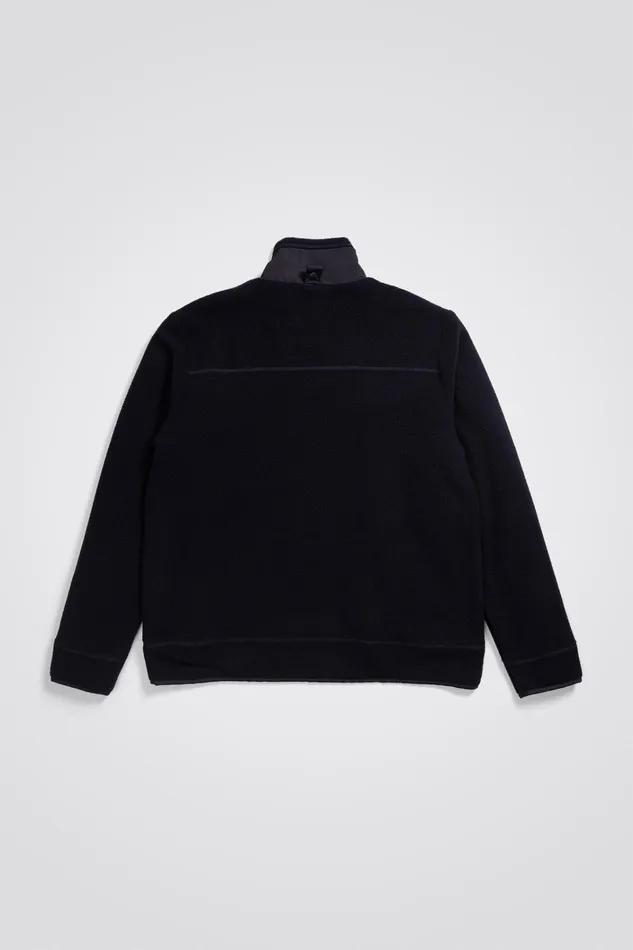 Men Frederik Fleece Full Zip Jacket Dark Navy Norse Projects Outerwear