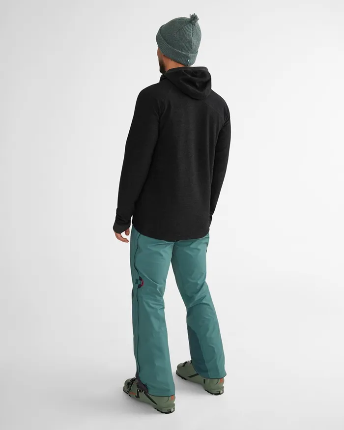 Men Hdur Hooded Zip Black Klttermusen Fleeces and Sweaters