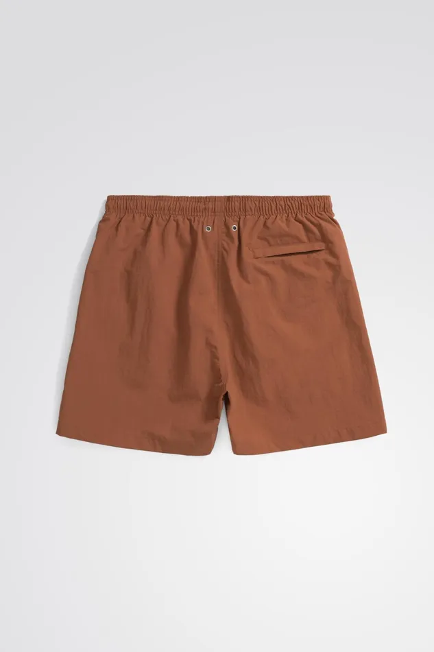 Men Hauge Recycled Nylon Swimmers Red Ochre Norse Projects Shorts