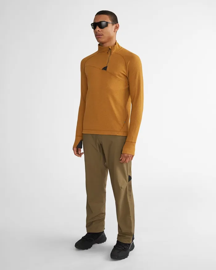 Men Huge Norna Half Zip Mid Layer Olive Klttermusen Fleeces and Sweaters