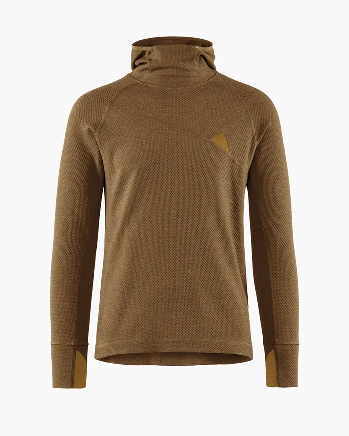 Men Huge Norna Mid Layer Hoodie Olivemustard Klttermusen Fleeces and Sweaters