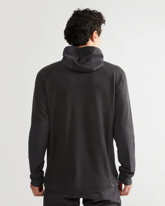 Men Hugin Hooded Norna Sweater Ravenraven Klttermusen Fleeces and Sweaters