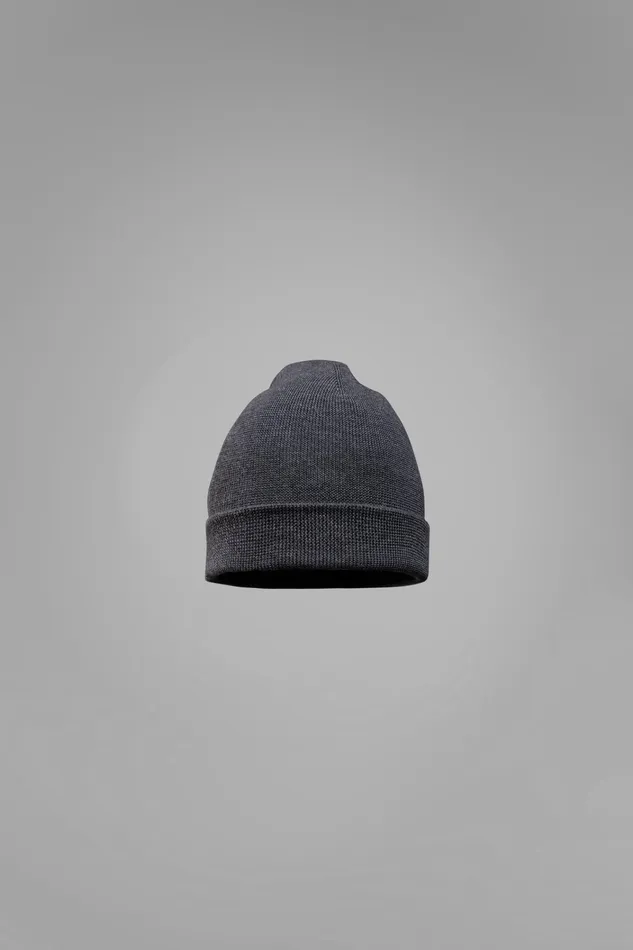 Men Hybrid Rib Beanie Stretch Wool Black Norse Projects Beanies