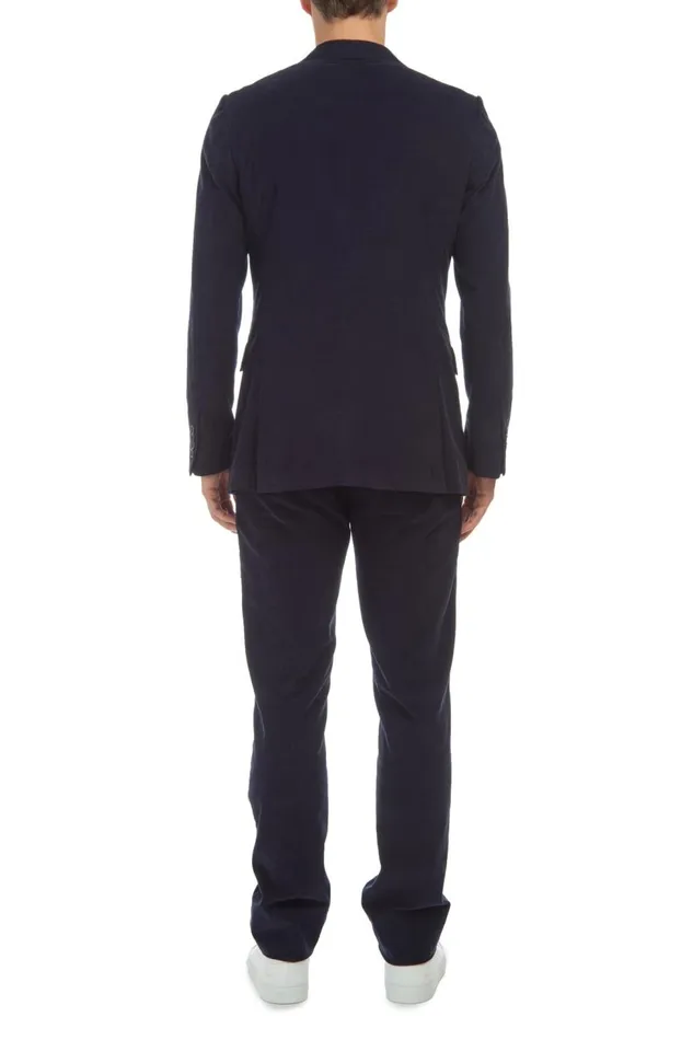 Men Jackets and Outerwear Gabriela Hearst Damien Jacket In Dark Navy Corduroy