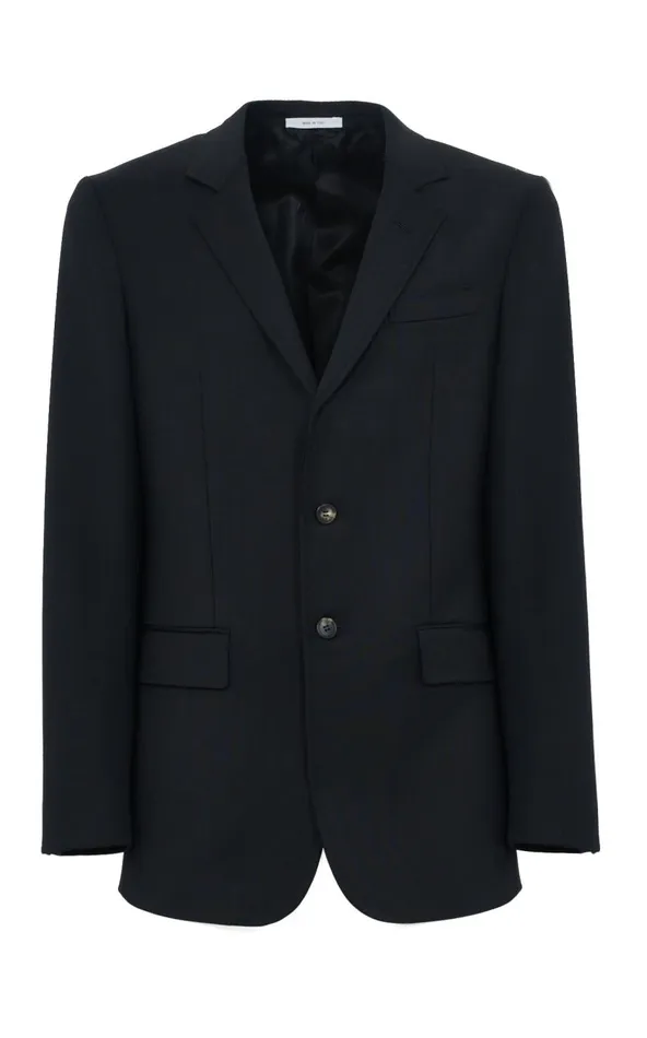 Men Jackets and Outerwear Gabriela Hearst Irving Jacket In Black Sportwear Wool