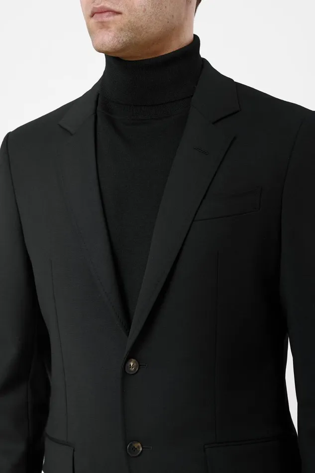 Men Jackets and Outerwear Gabriela Hearst Irving Jacket In Black Sportwear Wool