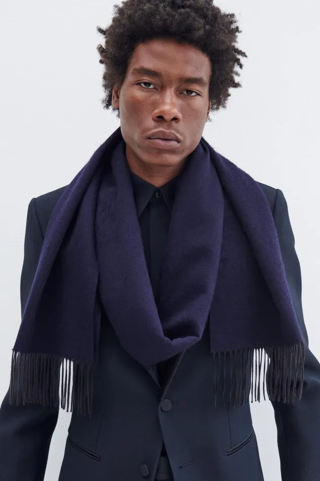 Men Jackets and Outerwear Gabriela Hearst Nicolson Jacket In Black Wool Silk Cady