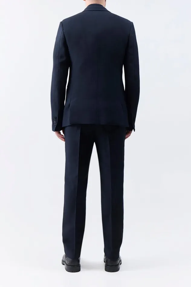 Men Jackets and Outerwear Gabriela Hearst Nicolson Jacket In Black Wool Silk Cady