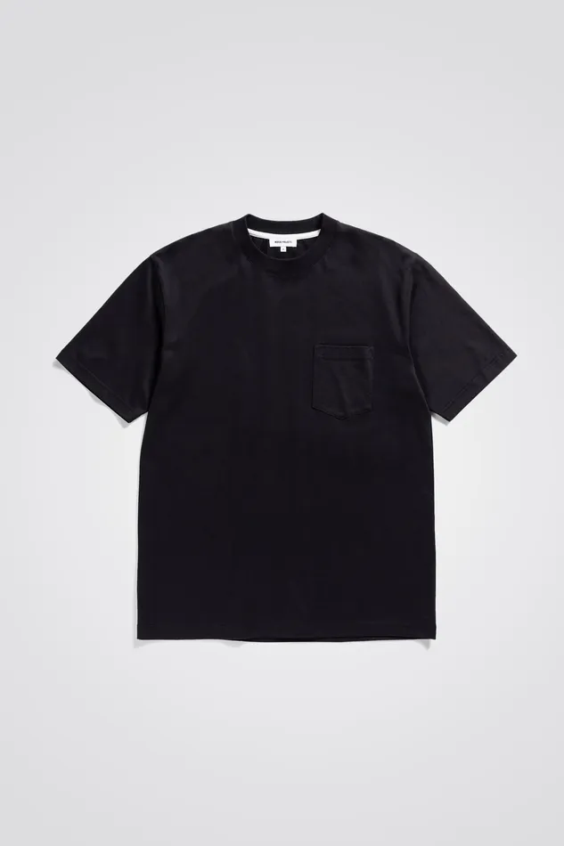 Men Johannes Standard Pocket SS Black Norse Projects TShirts