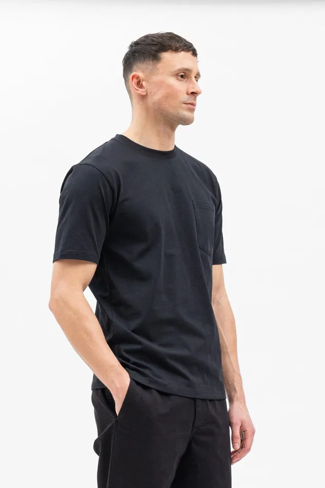 Men Johannes Standard Pocket SS Black Norse Projects TShirts