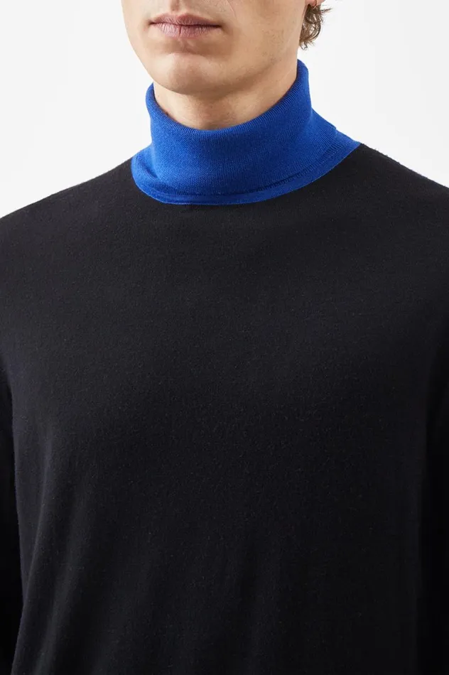 Men Knitwear Gabriela Hearst Jermaine Knit Turtleneck In Tricolor Merino Wool