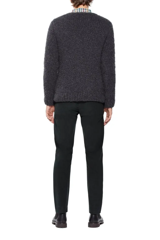 Men Knitwear Gabriela Hearst Simon Knit Cardigan In Charcoal Welfat Cashmere