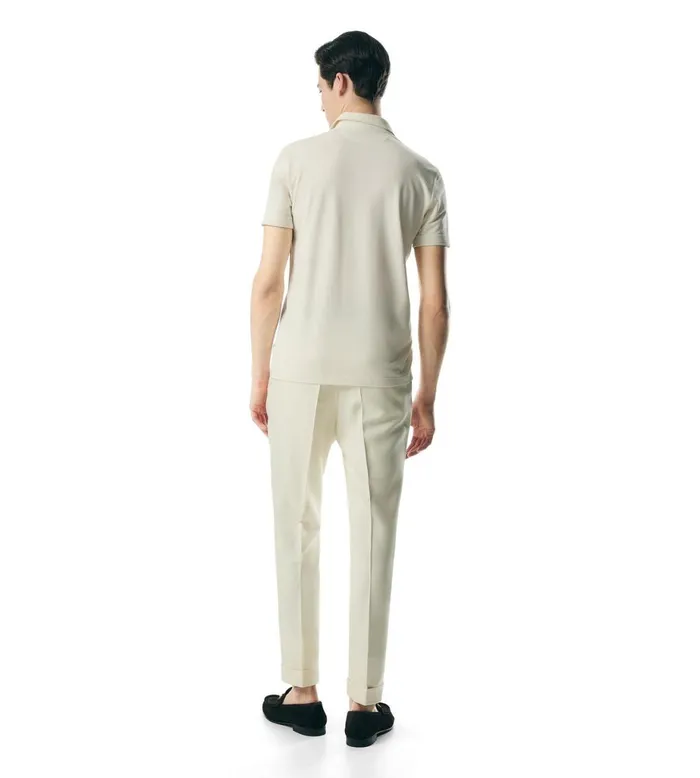 Men Knitwear Tom Ford Silk Blend Piquet Polo