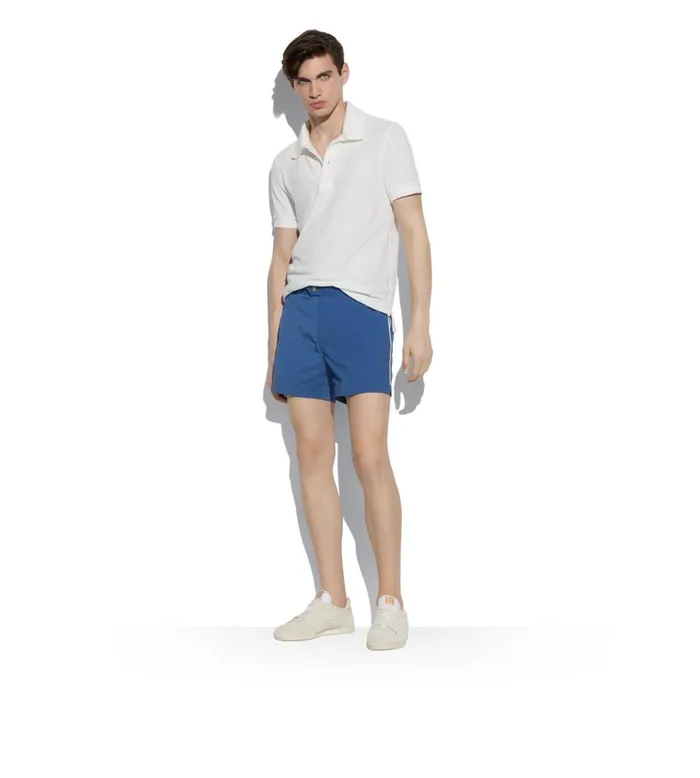 Men Knitwear Tom Ford Towelling Polo White Men Knitwear Tom Ford Towelling Polo White