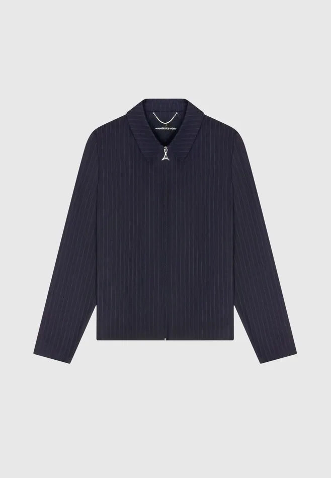 Men Manire De Voir Pinstripe Tailored Jacket Navy