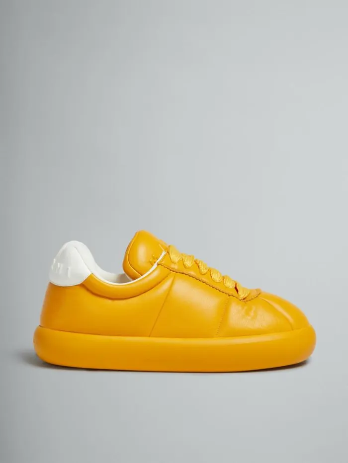 Men Marni Sneakers Orange Leather Bigfoot 20 Sneaker