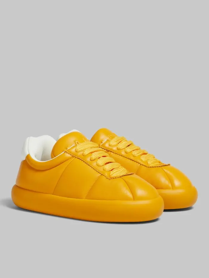 Men Marni Sneakers Orange Leather Bigfoot 20 Sneaker