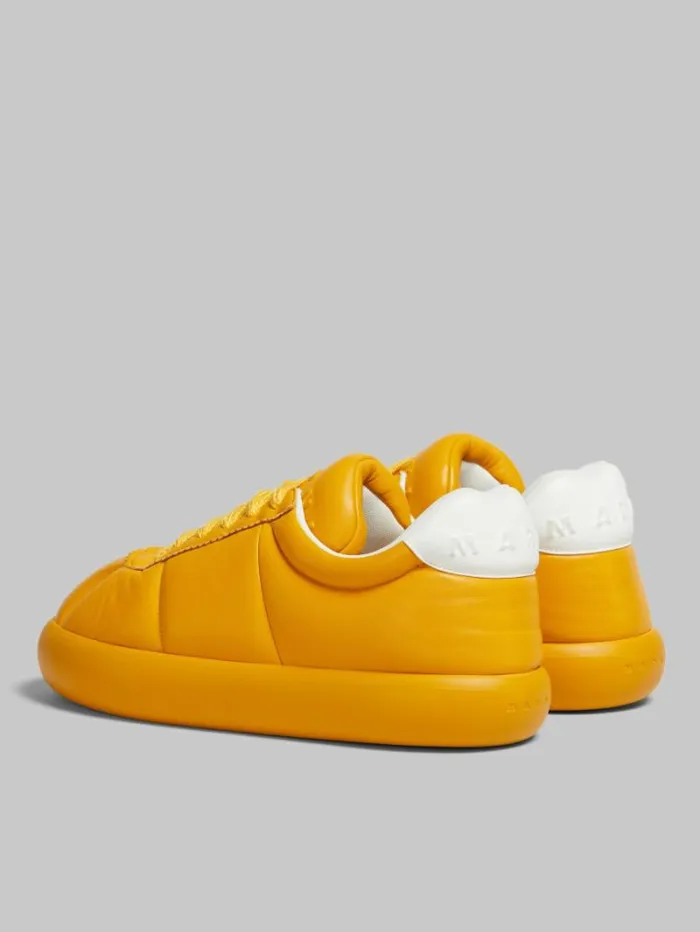 Men Marni Sneakers Orange Leather Bigfoot 20 Sneaker