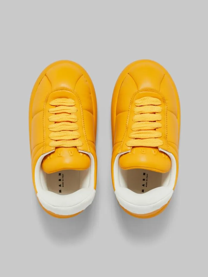 Men Marni Sneakers Orange Leather Bigfoot 20 Sneaker