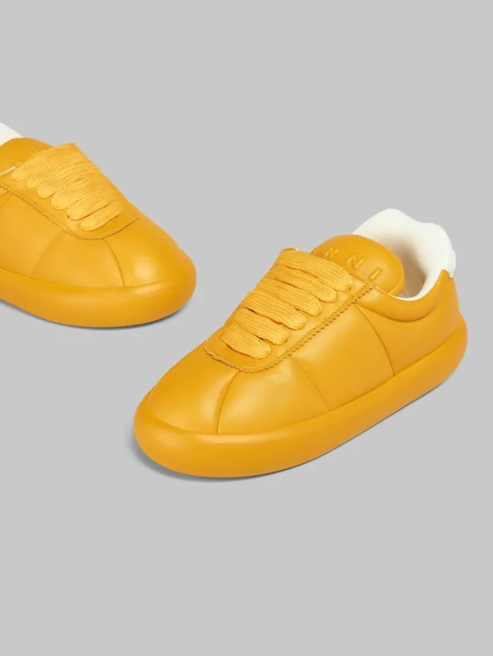 Men Marni Sneakers Orange Leather Bigfoot 20 Sneaker