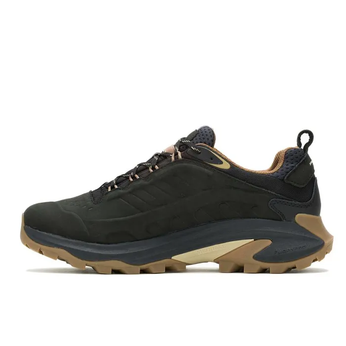 Men Merrell Shoes Moab Speed 2 Leather Waterproof Black Men Merrell Shoes Moab Speed 2 Leather Waterproof Black
