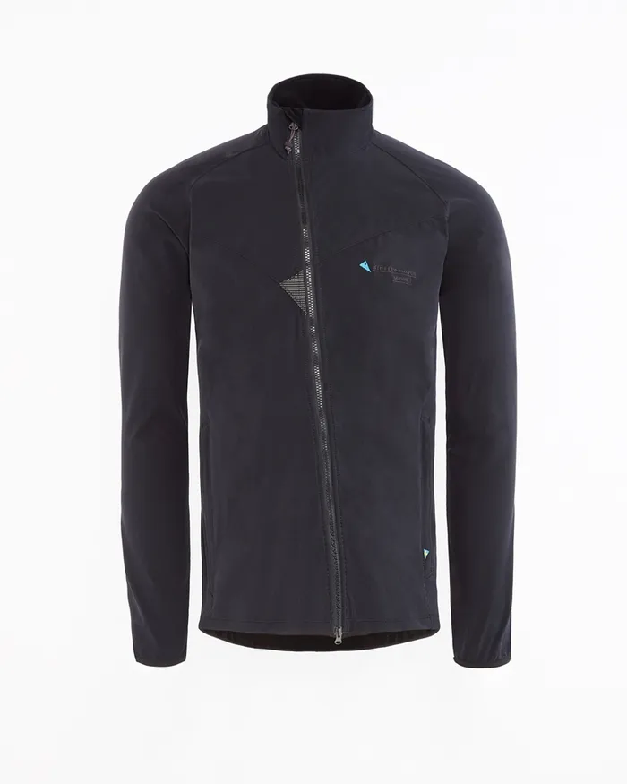 Men Mithril WindStretch Softshell Jacket Black Klttermusen Wind Resistant Jackets