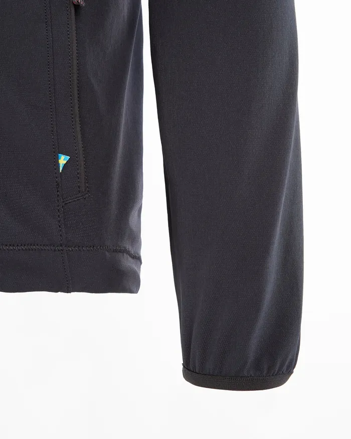 Men Mithril WindStretch Softshell Jacket Black Klttermusen Wind Resistant Jackets