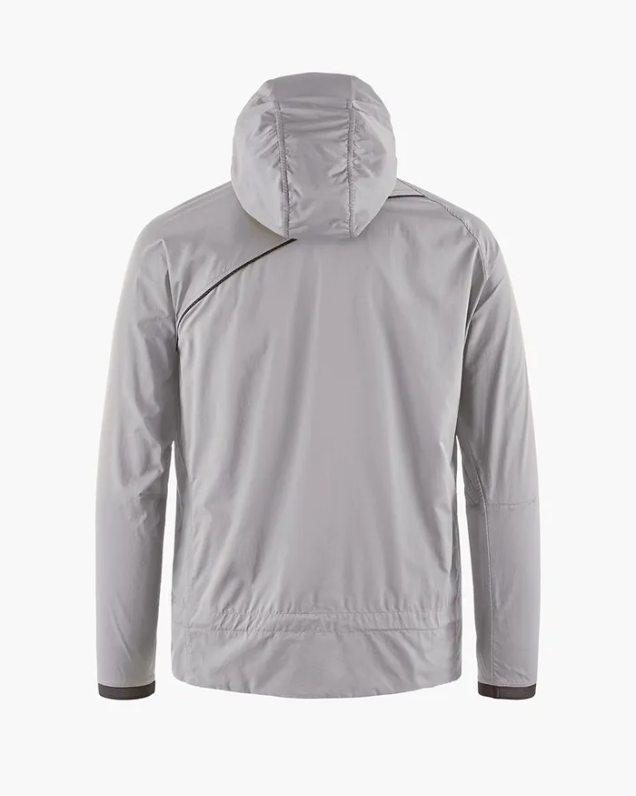 Men Nal Hooded Windbreaker Jacket Ash Rose Klttermusen Wind Resistant Jackets