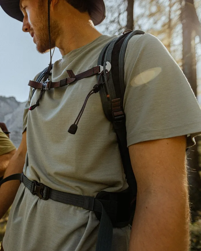 Men Narfi Short Sleeve Tee Fluorite Grey Klttermusen TShirts