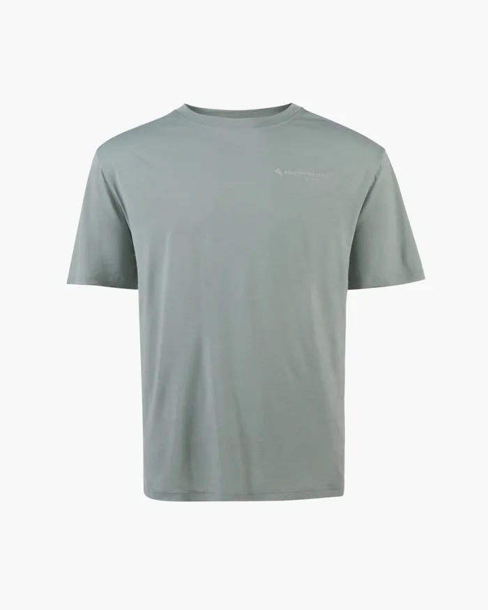 Men Narfi Short Sleeve Tee Fluorite Grey Klttermusen TShirts