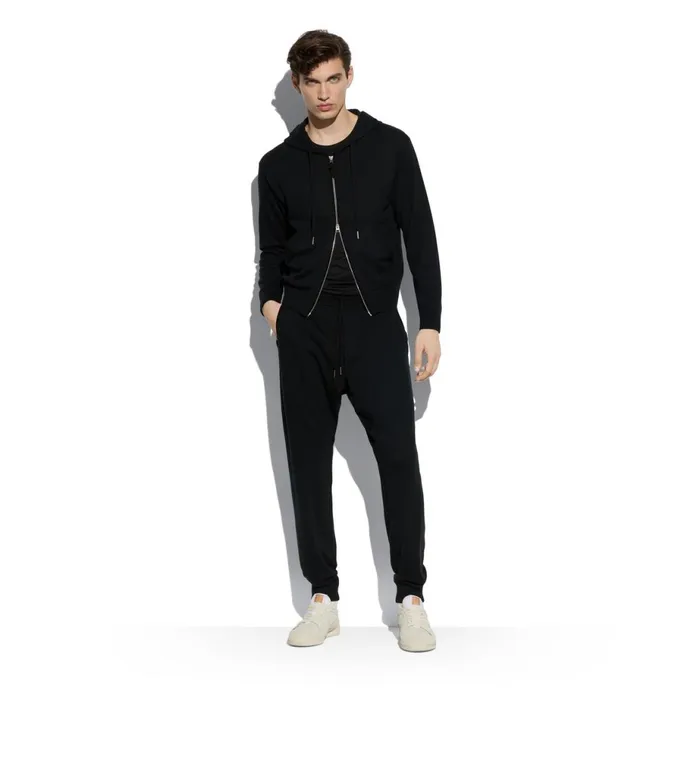 Men Pants and Shorts Tom Ford Superfine Merino Sweatpants Black Men Pants and Shorts Tom Ford Superfine Merino Sweatpants Black