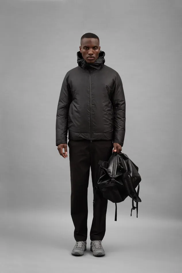 Men Pasmo Rip Short Down Parka Black Norse Projects Outerwear