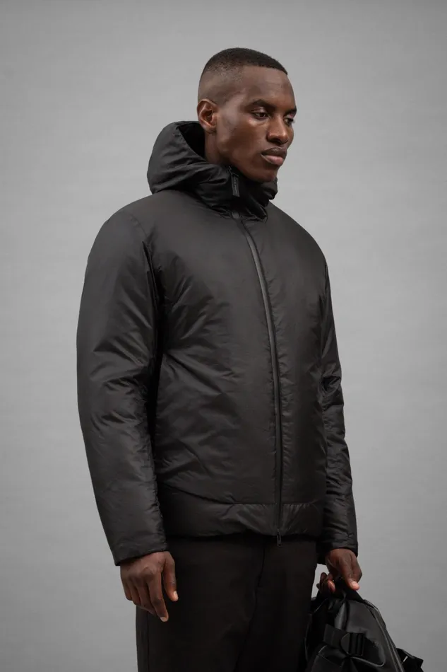 Men Pasmo Rip Short Down Parka Black Norse Projects Outerwear