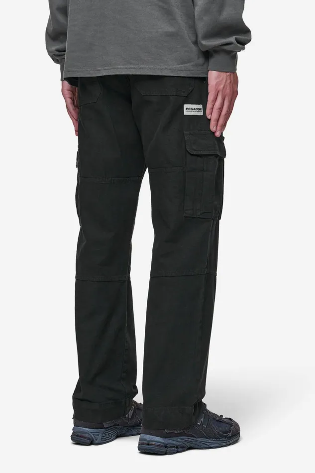Men Pegador Basic Bottoms Risley Cargo Pants Black Men Pegador Basic Bottoms Risley Cargo Pants Black