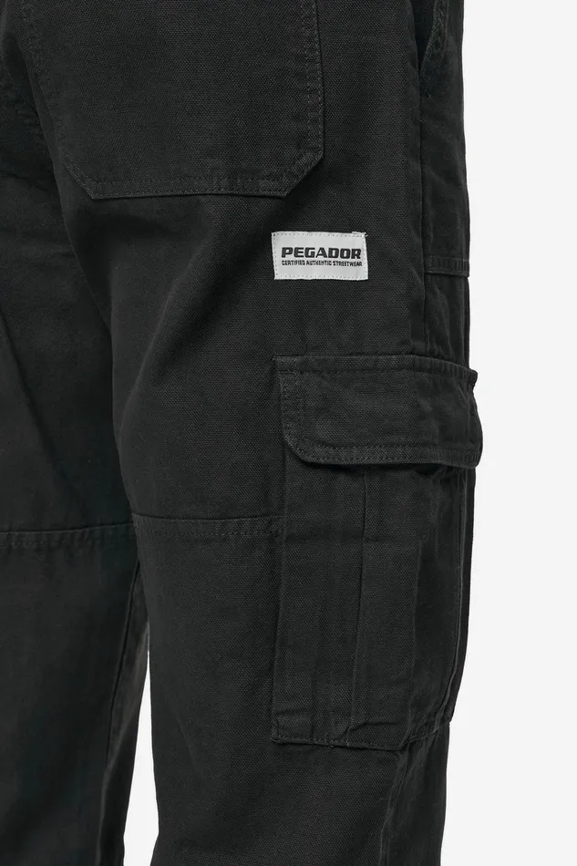 Men Pegador Basic Bottoms Risley Cargo Pants Black Men Pegador Basic Bottoms Risley Cargo Pants Black