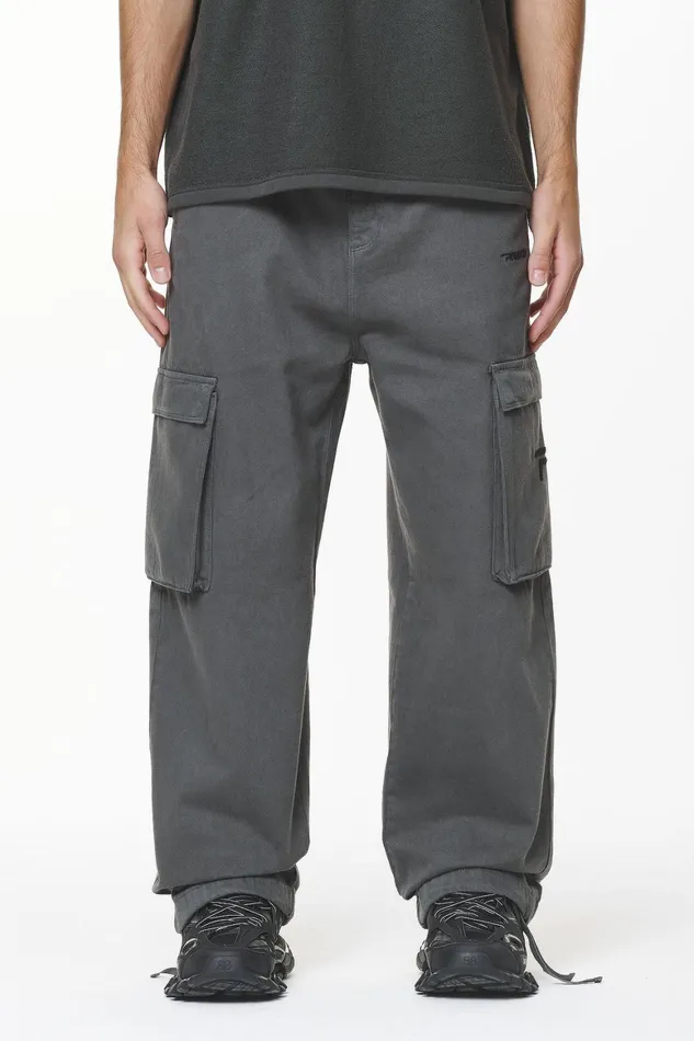 Men Pegador Cargos Paden Wide Cargo Pants Volcano Grey Men Pegador Cargos Paden Wide Cargo Pants Volcano Grey