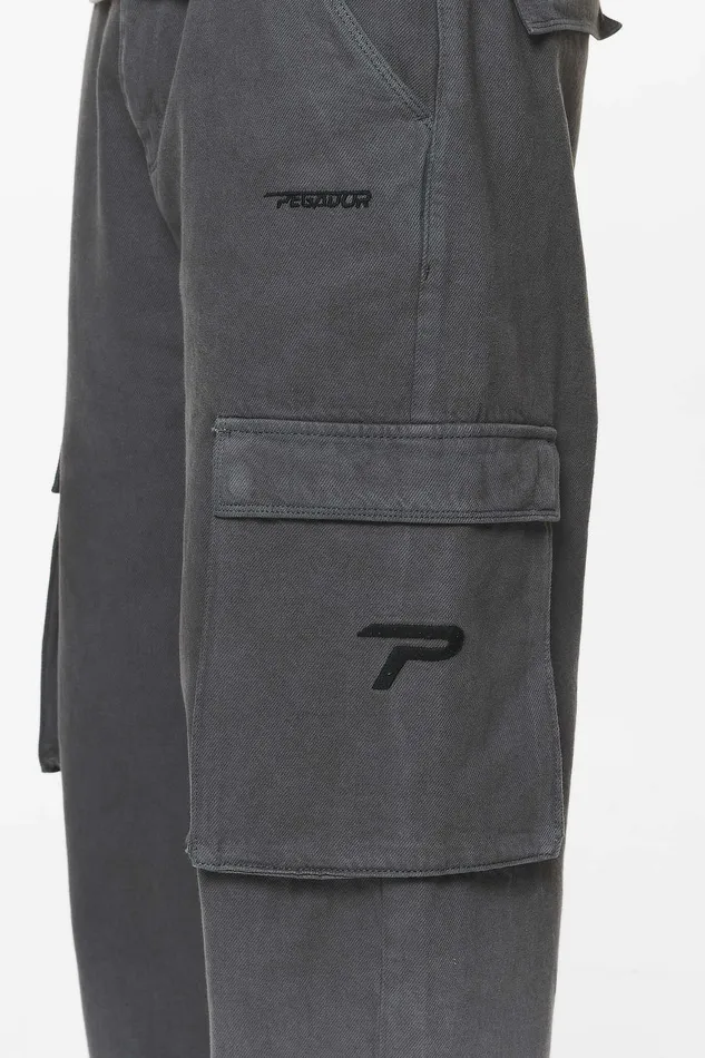 Men Pegador Cargos Paden Wide Cargo Pants Volcano Grey Men Pegador Cargos Paden Wide Cargo Pants Volcano Grey