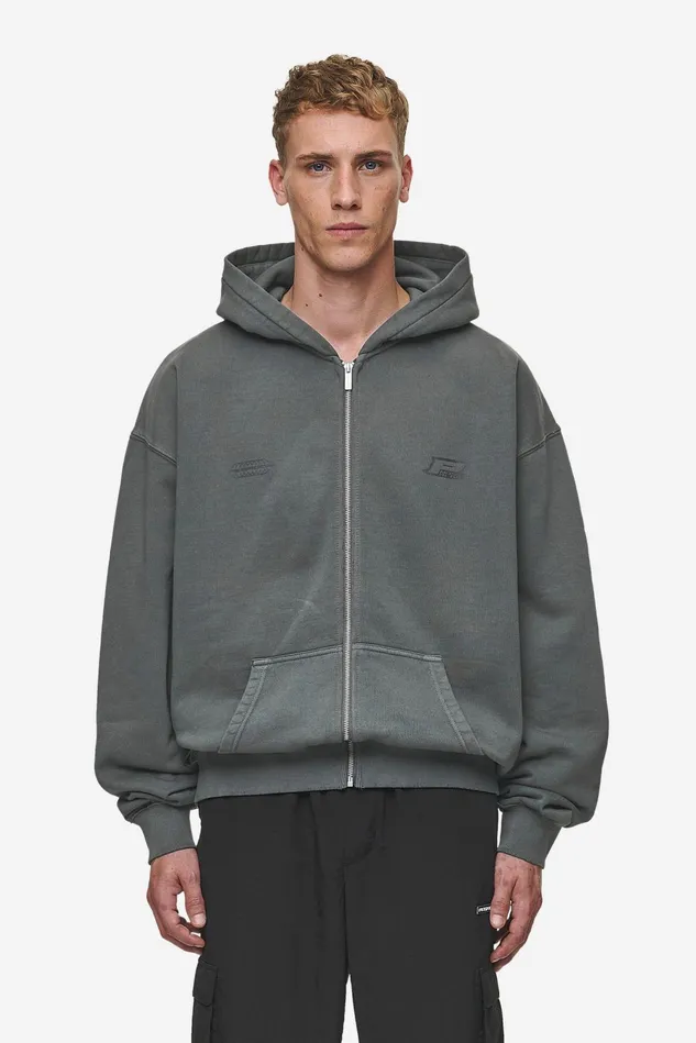 Men Pegador Hoodies Lance Oversized Sweat Jacket Vintage Anthracite Men Pegador Hoodies Lance Oversized Sweat Jacket Vintage Anthracite